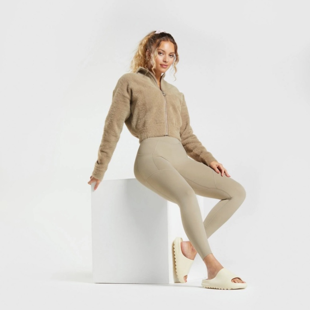 Gymshark x Whitney Simmons eyelash knit jacket